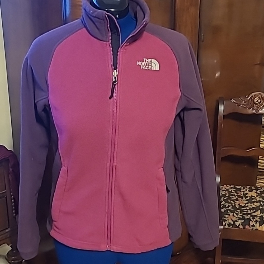 The Northface women's Med 2 tone Fleece full zip(#1375) VGC